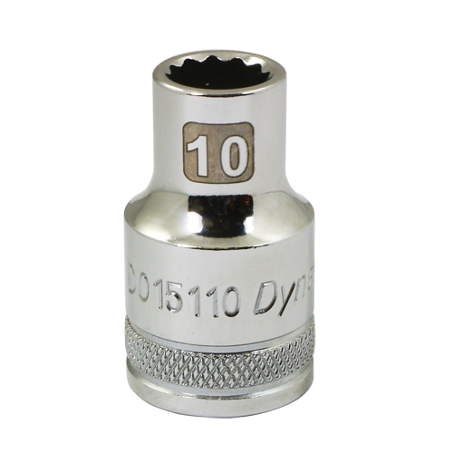 Douille m&eacute;trique, 10 mm, Prise 1/2", 12 pans Duraquip Inc