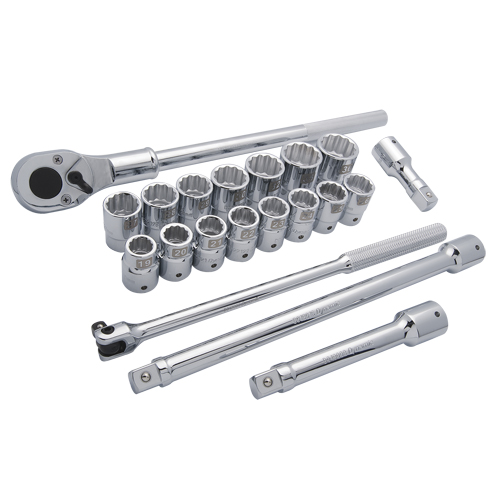 Jeu de douilles m&eacute;triques, 20 Mcx, Prise de 3/4" Duraquip Inc