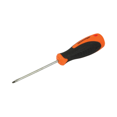 Slotted Screwdriver, 1/8" Tip, Round, 6" L, Cushion Grip Handle Duraquip Inc