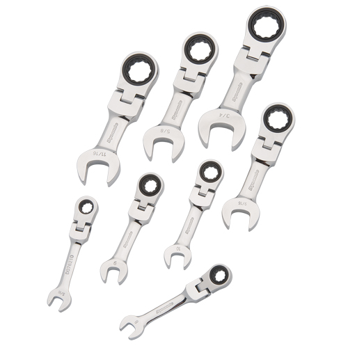 Stubby Wrench Set, Combination, 8 Pieces, Imperial Duraquip Inc