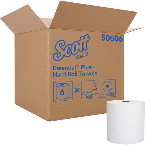 Kleenex&reg; Hard Roll Towels, 1 Ply, Standard, 600' L Duraquip Inc