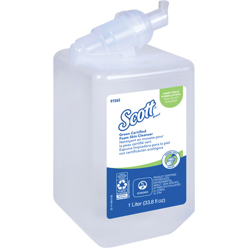 Nettoyant pour la peau certifi&eacute; &eacute;cologique Essential de Scott, Liquide, 1 L, Cartouche en plastique, Sans parfum Duraquip Inc