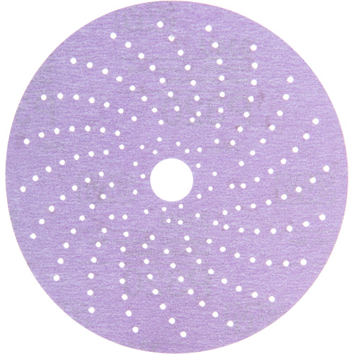 Disque de ponçage net mauve Hookit, 6" dia., Grain 320+, Oxyde d'aluminium Duraquip Inc