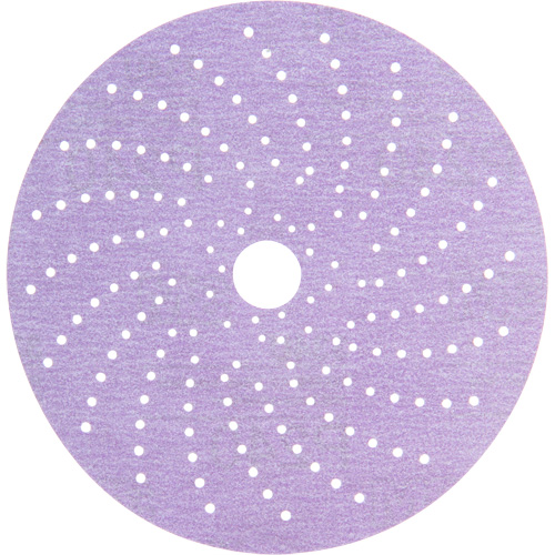 Disque de ponçage net mauve Hookit, dia 6", Grain P240, Oxyde d'aluminium, Poids C Duraquip Inc