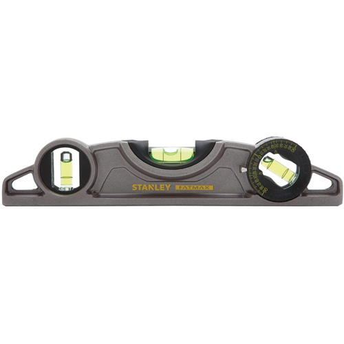 Niveau torpille moul&eacute; Fatmax, 9" lo, Aluminium, 3 fioles, Magn&eacute;tique Duraquip Inc