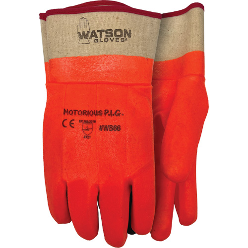 Notorious P.I.G. Gloves, One Size, Nitrile/PVC Coating, Jersey Shell Duraquip Inc