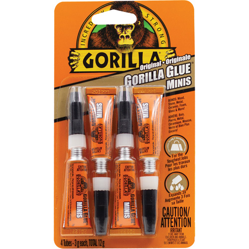 Original Glue, 4 x 3 g, Tube, Tan Duraquip Inc