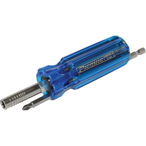 Super 8 Plus Multibit Screwdriver, Plastic Handle Duraquip Inc