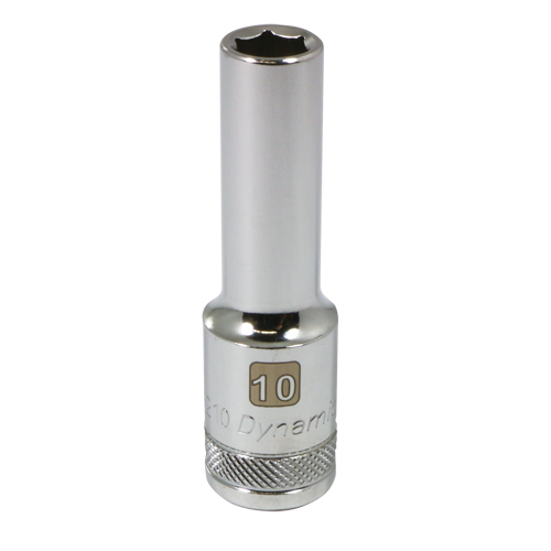 Douille m&eacute;trique, 10 mm, Prise 1/2", 6 pans, Profond Duraquip Inc