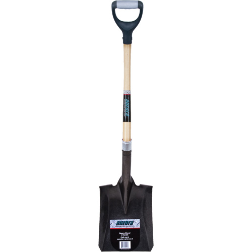 Pelle carr&eacute;e robuste, Bois dur, Lame Acier au carbone, Manche en Prise en D, Longueur 30" Duraquip Inc