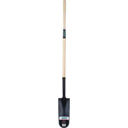Heavy-Duty Drain Spade, Carbon Steel, 16" x 6" Blade, 45" L, Straight Handle Duraquip Inc