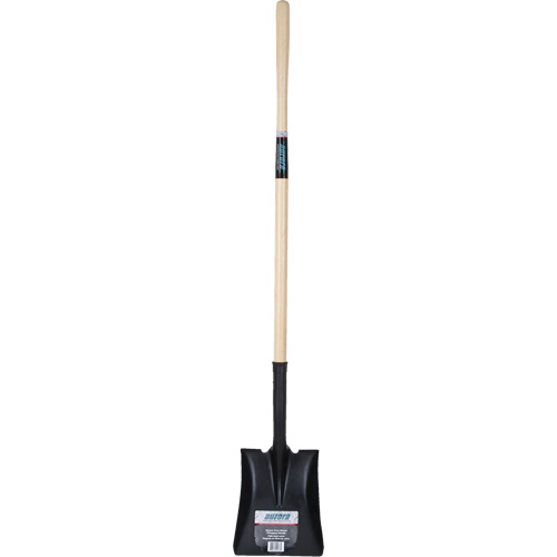 Square Point Shovel, Hardwood, Tempered Steel Blade, Straight Handle, 48" Long Duraquip Inc