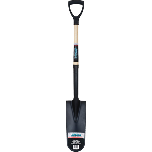 Pelle &agrave; drain, Acier durci, Lame 14" x 6", 30" lo, Manche Prise en D Duraquip Inc