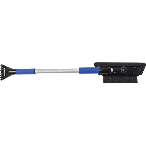 Brosse &agrave; neige, T&eacute;lescopique, lame Mousse de CAV/E, 48" Longueur, Noir/Bleu Duraquip Inc