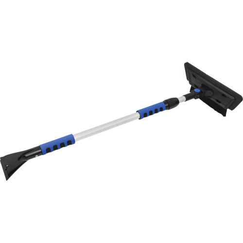 Brosse &agrave; neige, T&eacute;lescopique, lame Mousse de CAV/E, 48" Longueur, Noir/Bleu Duraquip Inc