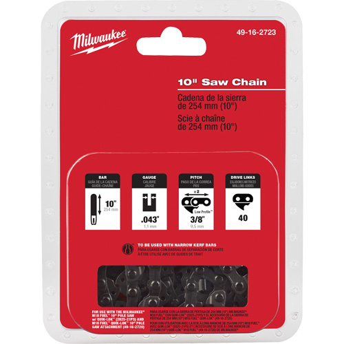Chaîne de scie M18 Fuel 10" Duraquip Inc