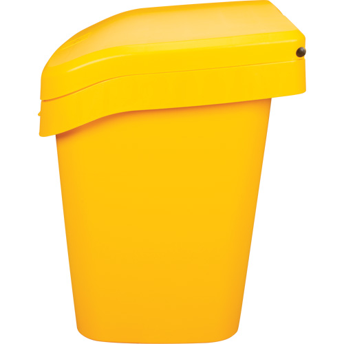 Salt & Sand Storage Bins, With Hasp, 21" x 27" x 26", 4.24 cu. ft., Yellow Duraquip Inc