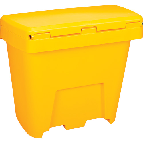 Salt & Sand Storage Bins, With Hasp, 21" x 27" x 26", 4.24 cu. ft., Yellow Duraquip Inc