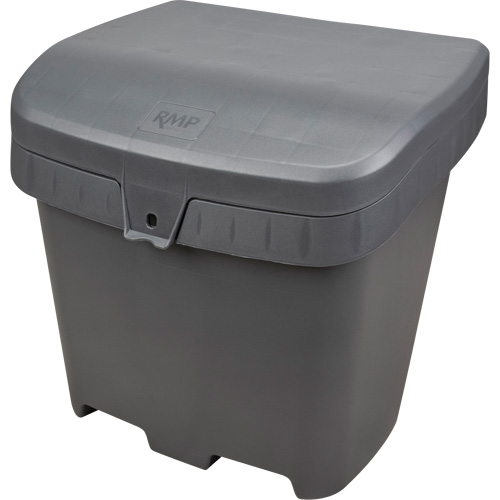 Salt & Sand Storage Bins, With Hasp, 21" x 27" x 26", 4.24 cu. ft., Grey Duraquip Inc