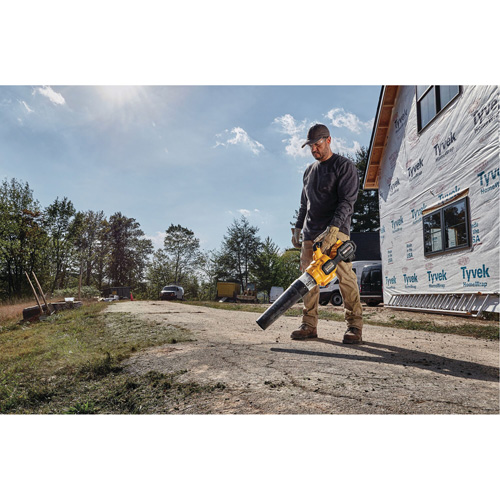 Max* FlexVolt&reg; Brushless Cordless Handheld Axial Blower, 60 V, 125 MPH Output, Battery Powered Duraquip Inc
