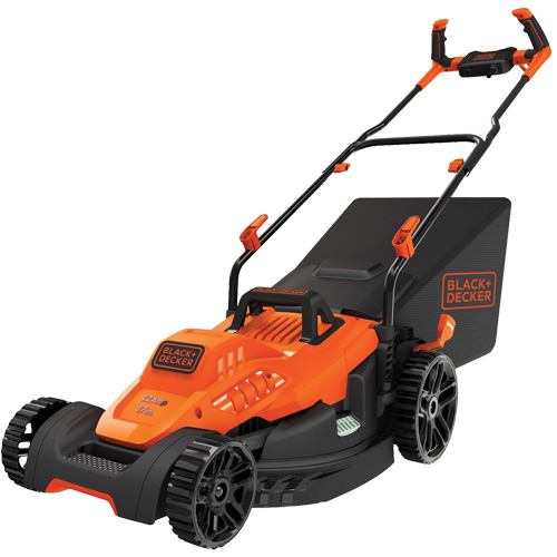 Lawn Mower with Comfort Grip Handle, Push Walk-Behind, Electric, 17" Cutting Width Duraquip Inc