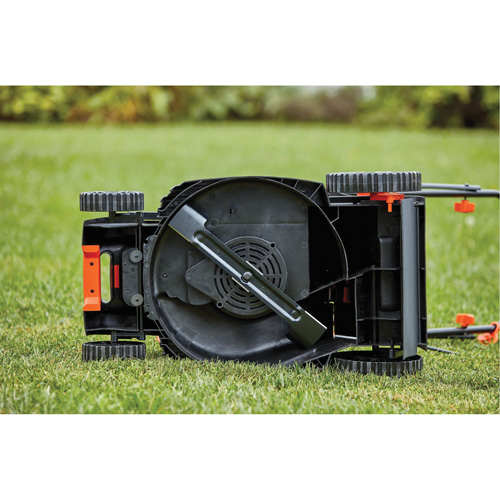 Lawn Mower with Comfort Grip Handle, Push Walk-Behind, Electric, 17" Cutting Width Duraquip Inc