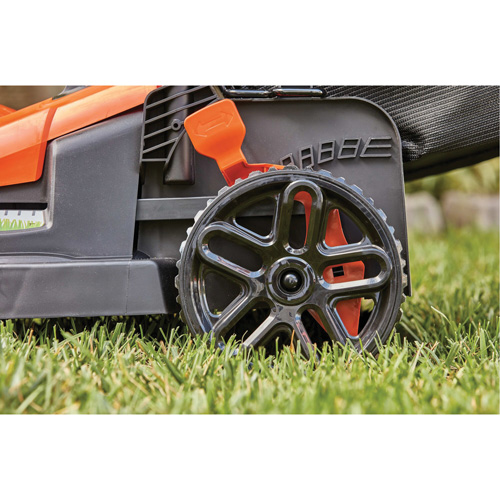 Lawn Mower with Comfort Grip Handle, Push Walk-Behind, Electric, 17" Cutting Width Duraquip Inc