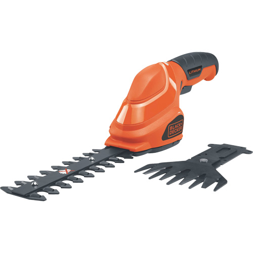 Cisailles de jardin/cisailles &agrave; haie 2-en-1, &agrave; pile, 3,6 V, Largeur de la coupe 4"/6" Duraquip Inc