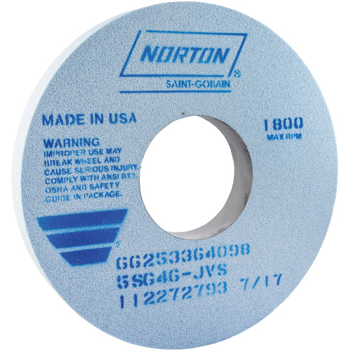 Tool Room Wheel, Type 01, Ceramic Alumina, 14" x 1-1/2" Duraquip Inc