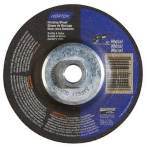 Meules pour le m&eacute;tal, 4-1/2" x 1/4", Arbre 5/8"-11, Oxyde d'aluminium, Type 27 Duraquip Inc