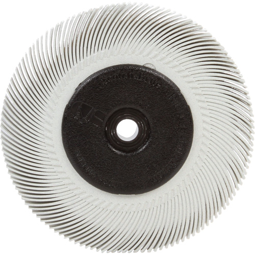 Brosse radiale en soies Scotch-Brite, C&eacute;ramique, Grain 120, 6" dia. Duraquip Inc