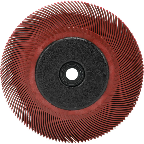 BROSSE RADIALE BRISTLE T-C,6",A/ADAPTATEUR 220, C&eacute;ramique, Grain 220, 6" dia. Duraquip Inc