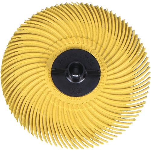 Scotch-Brite Radial Bristle Disc, Aluminum Oxide, 80 Grit, 3" Dia. Duraquip Inc