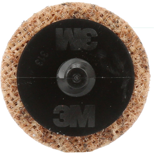 Disque de conditionnement de surface Roloc Scotch-Brite, 1-1/2" dia., Grain Cors&eacute;, Oxyde d'aluminium Duraquip Inc