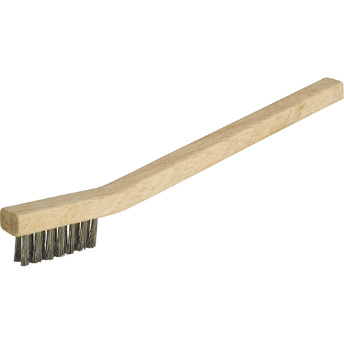 Petites brosses industrielles de nettoyage, Acier inoxydable, 3 x 7 rangs de fils, Longueur 7-3/4" Duraquip Inc