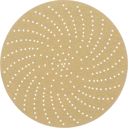 Hookit Clean Sanding Disc, 6" Dia., P320 Grit, Aluminum Oxide, C-Weight Duraquip Inc