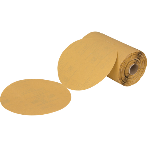 Stikit 216U Gold Paper Disc Roll, 6" Dia., P360 Grit, Aluminum Oxide Duraquip Inc