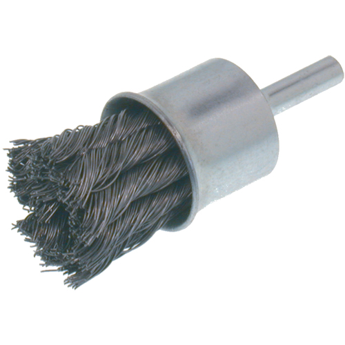 Brosses &eacute;conomiques &agrave; fils nou&eacute;s, 1" dia., dia. Des fils 0.012, Tige 1/4" Duraquip Inc