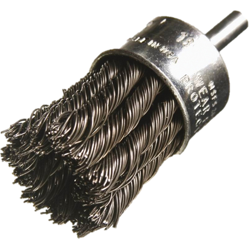 Brosses mont&eacute;es &agrave; fils nou&eacute;s, 3/4" dia., dia. Des fils 0,014", Tige 1/4" Duraquip Inc