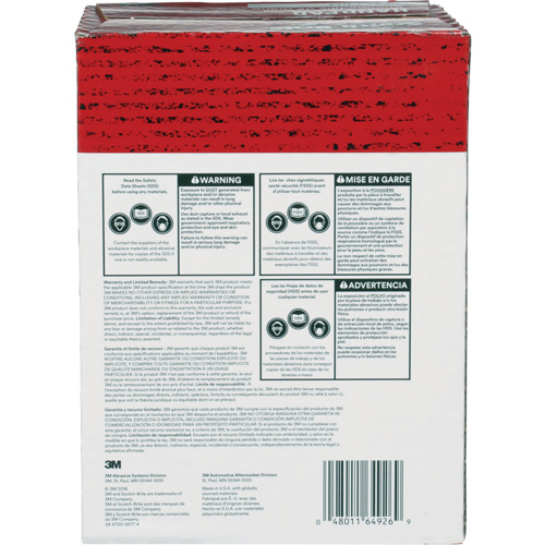 Tampons manuels Scotch-Brite 7447, Oxyde d'aluminium, 9" x 6", Grain Tr&egrave;s fin Duraquip Inc