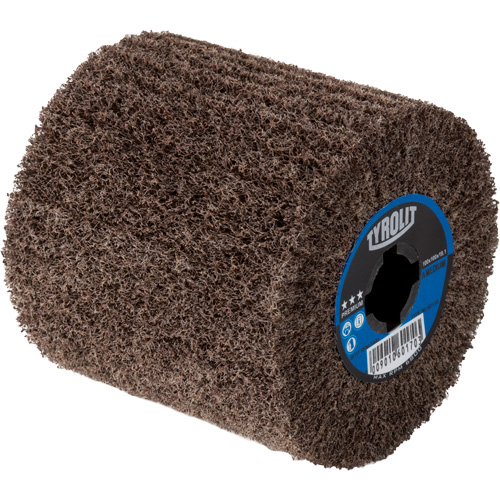 Pro-Line Surface Conditioning Drum, 4" Dia. x 4" W, 3/4" Arbor, Coarse Grit, Aluminum Oxide Duraquip Inc
