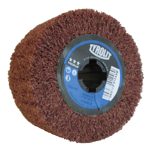 Pro-Line Surface Conditioning Drum, 4" Dia. x 2" W, 3/4" Arbor, Coarse Grit, Aluminum Oxide Duraquip Inc