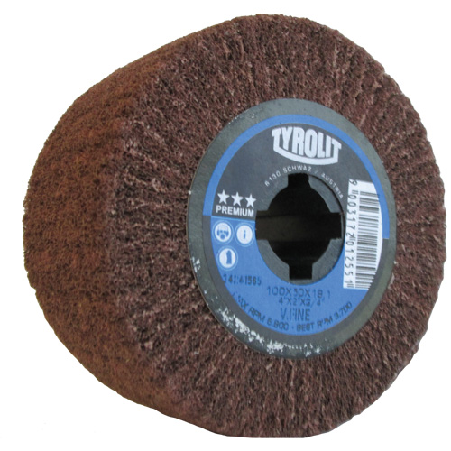 Pro-Line Surface Conditioning Drum, 4" Dia. x 2" W, 3/4" Arbor, Very Fine Grit, Aluminum Oxide Duraquip Inc