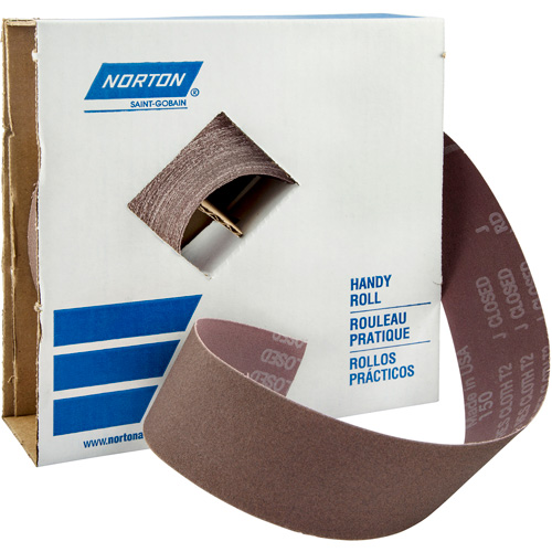Metalite&reg; Sanding Roll, Aluminum Oxide, 2" W x 150' L, 220 Grit Duraquip Inc