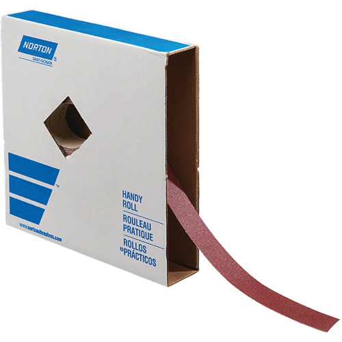 Rouleau de toile abrasive pour m&eacute;tal, Oxyde d'aluminium, 1-1/2" la x 150' lo, Grain 120 Duraquip Inc