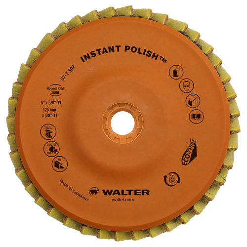 Disque &agrave; lamelles Instant Polish, 4-1/2" x 5/8"-11, Type 27, Grain Tr&egrave;s fin, Zirconium Duraquip Inc