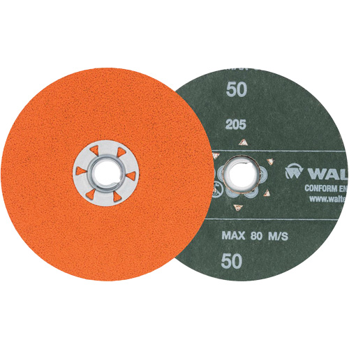 Coolcut XX Sanding Disc, 5" Dia., 50 Grit, Ceramic Duraquip Inc