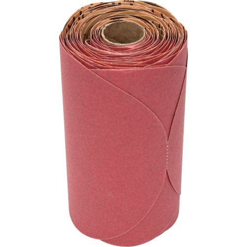 Stikit Red Abrasive Disc, 6" Dia., 240 Grit, Aluminum Oxide Duraquip Inc