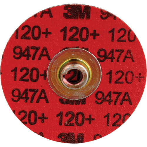 Cubitron II Roloc Durable Edge Disc, 2" Dia., 120+ Grit, Ceramic Duraquip Inc