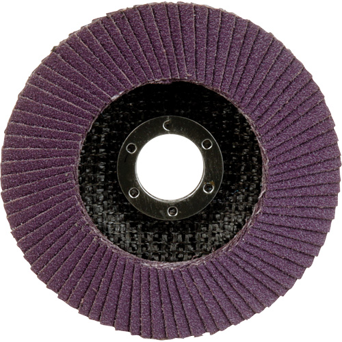 Disque &agrave; lamelles &agrave; changement rapide 769F, 4-1/2" x 7/8", Type 27, Grain 80+, C&eacute;ramique Duraquip Inc